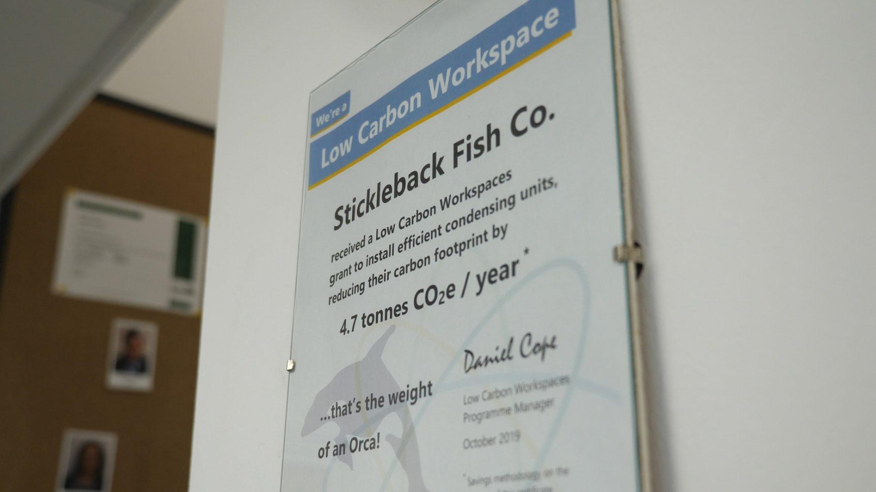 Sustainability - The Stickleback Fish Company Ltd