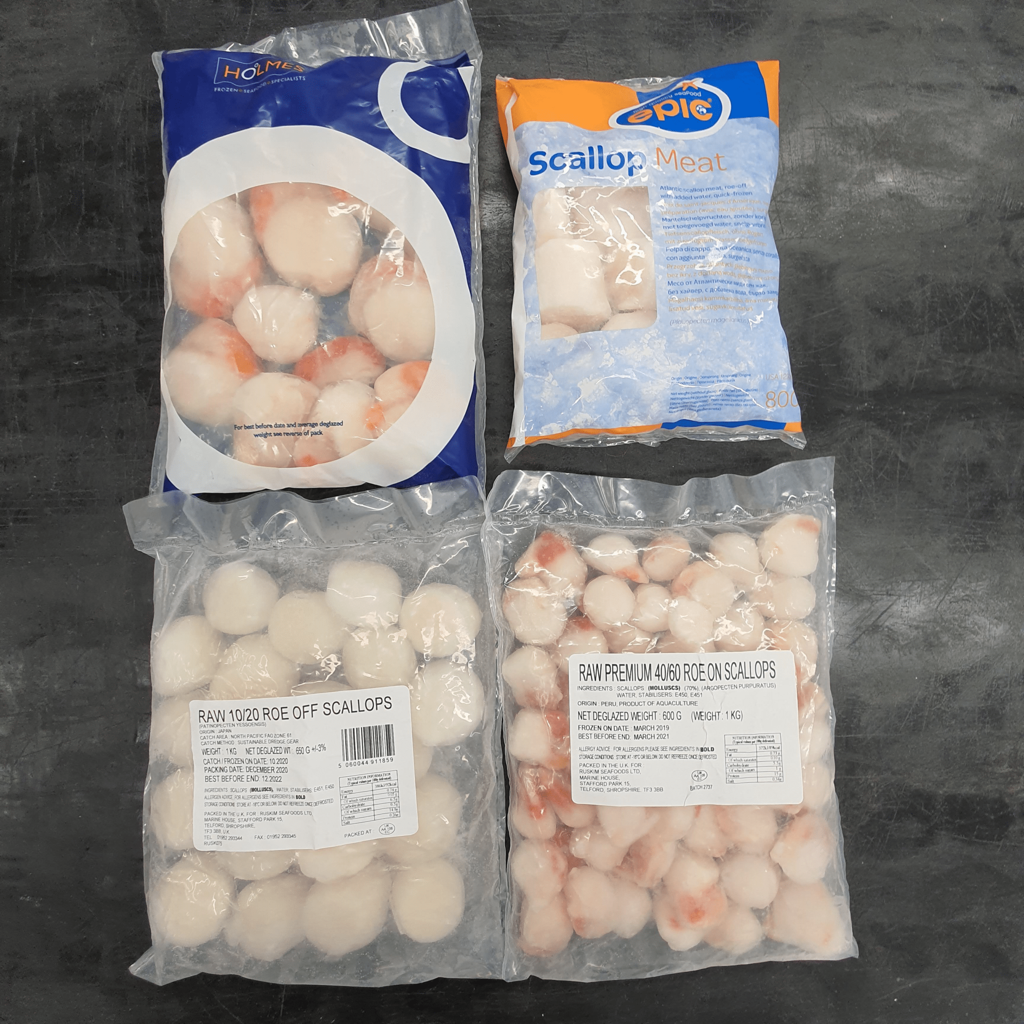 Scallops Meat 1kg FROZEN The Stickleback Fish Company Ltd