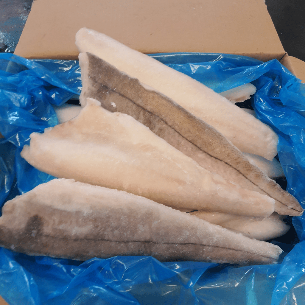 Haddock Fillet 4.54kg FROZEN The Stickleback Fish Company Ltd