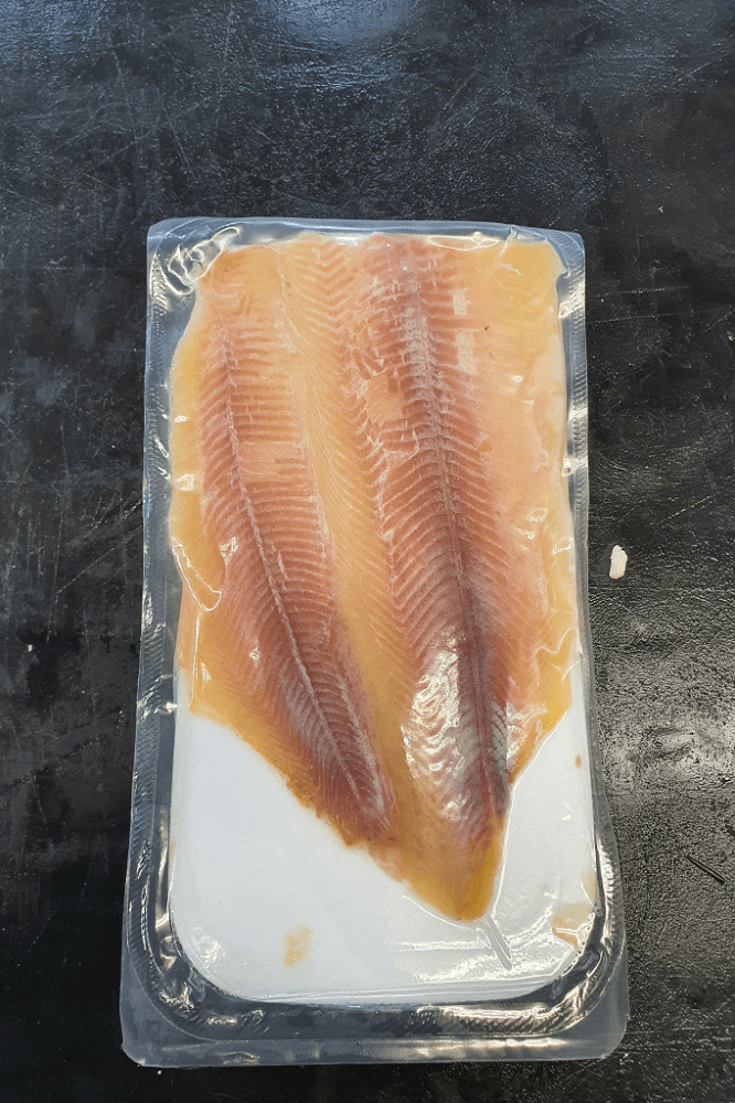 Smoked Trout Fillets 125g FROZEN The Stickleback Fish Company Ltd