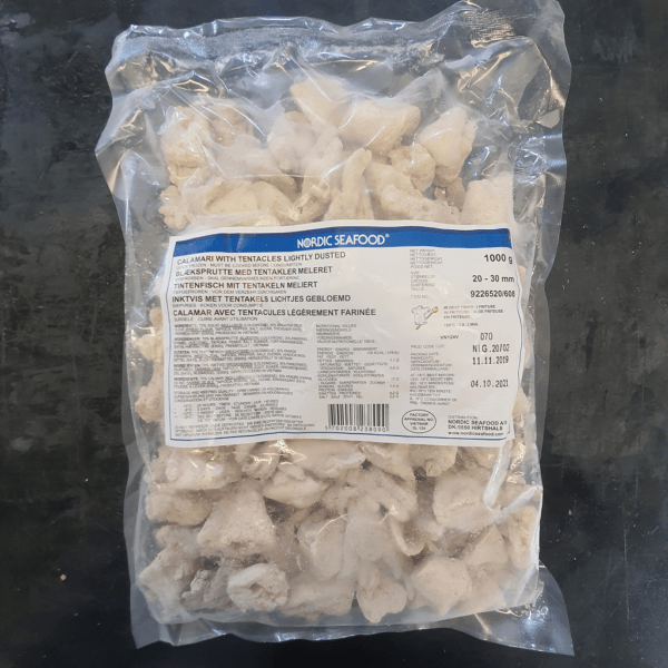 Squid Dusted with Tentacles 20/30 1kg FROZEN